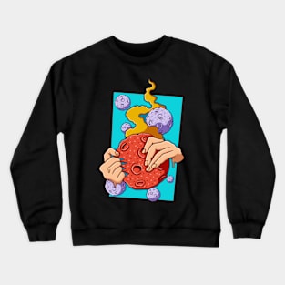 The moon Crewneck Sweatshirt